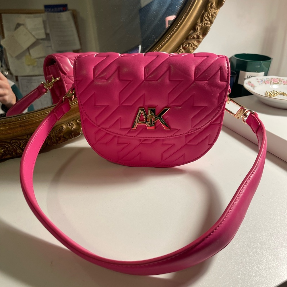 Pink Quilted Shoulder Bag